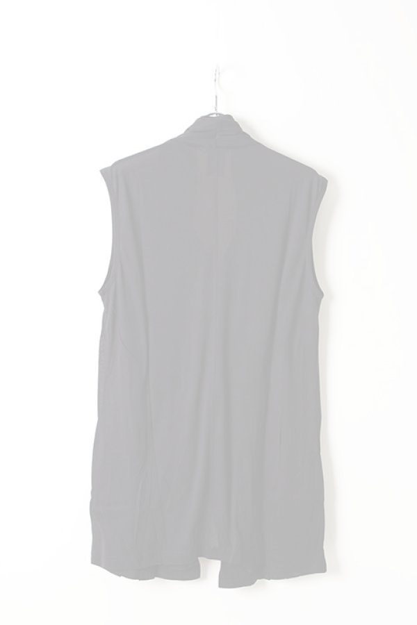 画像2:  {SOLD} ANN DEMEULEMEESTER アンドゥムルメステール SLEEVELESS CARDIGAN ILIAD BLACK {1901-3810-234-099-BLK-AIS}  :19013810234BLK-XS  (2)