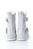 画像3: ANN DEMEULEMEESTER アンドゥムルメステール ANKLE BOOTS SCAMOSCIATO WASHED BIANCO{1901-4222-367-001-WHT-AIS} (3)