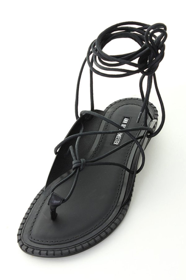 画像4: 【 50%OFF セール106,150円→53,075円】 ANN DEMEULEMEESTER アンドゥムルメステール SANDALS VACCHETTA NERO{1901-4232-378-099-BLK-AIS} (4)