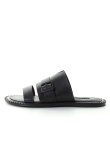 画像1: ANN DEMEULEMEESTER アンドゥムルメステール SLIDES VACCHETTA NERO{1901-4234-378-099-BLK-AIS} (1)