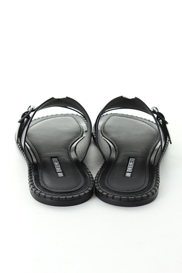 画像3: 【 50%OFF セール112,750円→56,375円】 ANN DEMEULEMEESTER アンドゥムルメステール SLIDES VACCHETTA NERO{1901-4234-378-099-BLK-AIS} (3)