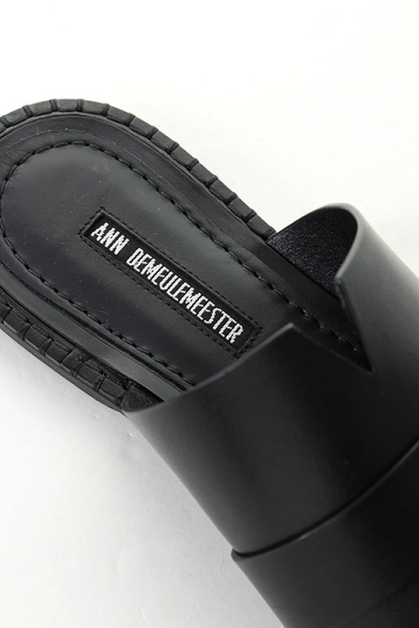 画像5: 【 50%OFF セール112,750円→56,375円】 ANN DEMEULEMEESTER アンドゥムルメステール SLIDES VACCHETTA NERO{1901-4234-378-099-BLK-AIS} (5)