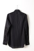 画像2: ANN DEMEULEMEESTER アンドゥムルメステール SHIRT COTONE BLACK+PACE BLACK{1907-3602-120-098-BLK-AIS} (2)