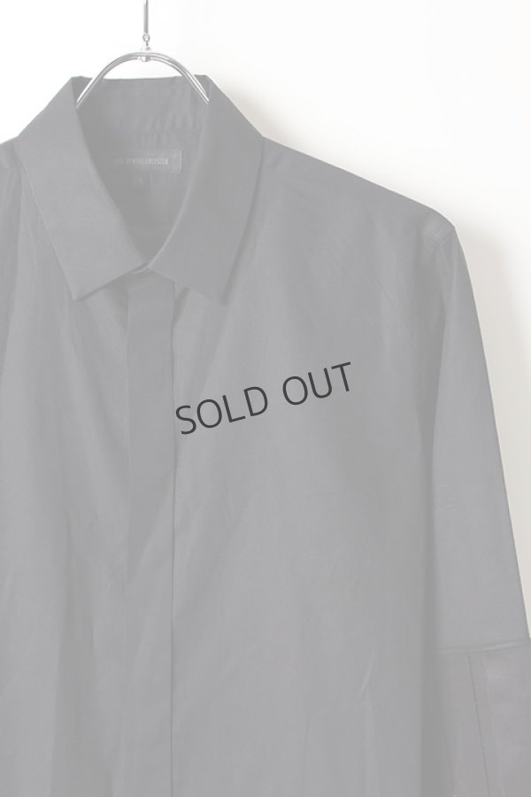 画像3: {SOLD}ANN DEMEULEMEESTER アンドゥムルメステール SHIRT COTONE BLACK+PACE BLACK{1907-3602-120-098-BLK-AIS} (3)