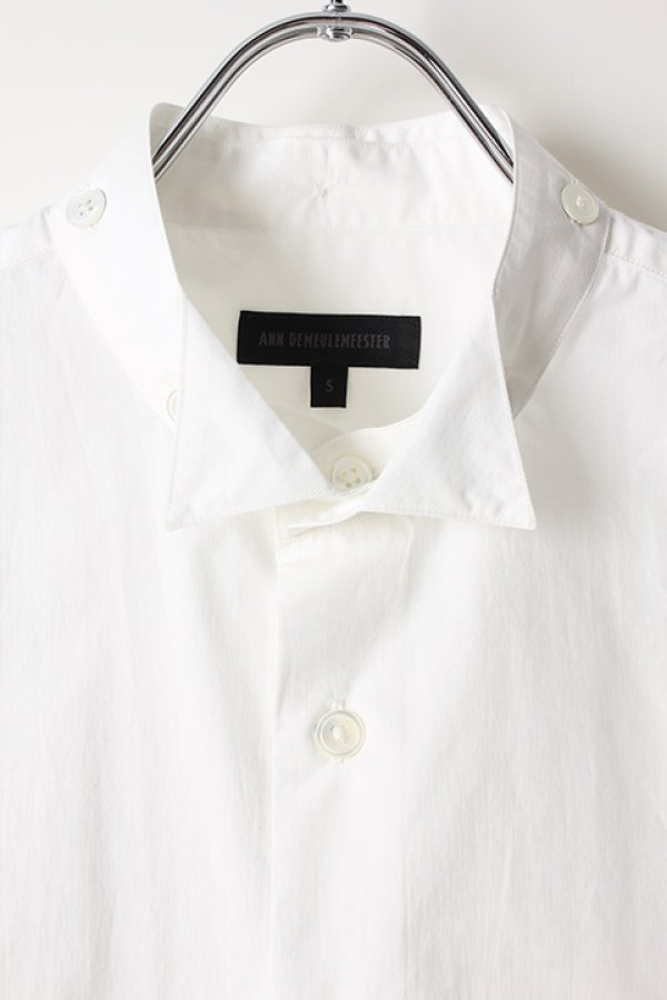 画像4: 【 50%OFF セール81,400円→40,700円】 ANN DEMEULEMEESTER アンドゥムルメステール SHIRT LORRAINE WHITE{1907-3604-132-001-WHT-AIS} (4)