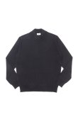 画像1: MORGANO モルガーノ エクストラファインメリノウール 12ゲージ モックネックニット{-BFA} (1)