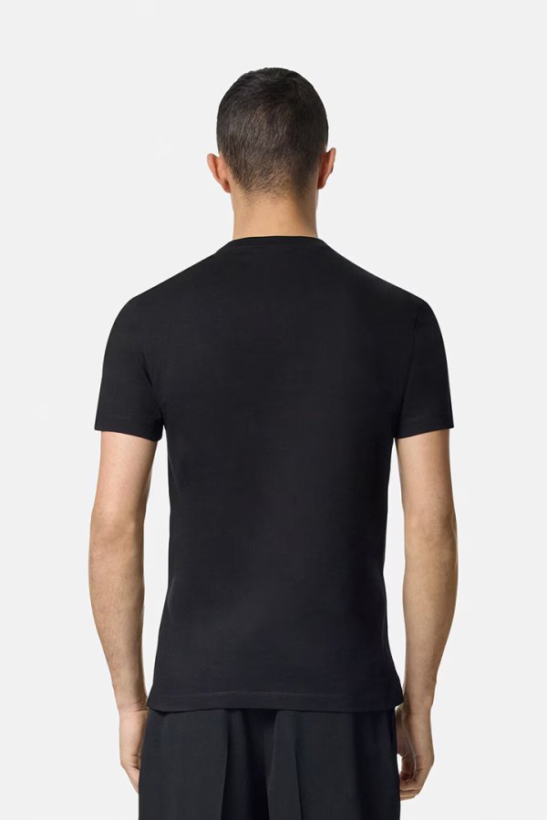 画像5: 【 20%OFF セール104,500円→83,600円】 VERSACE ヴェルサーチ Tシャツ '90s ヴィンテージ ロゴ 刺繍{1011694-1A08584_1B000-BDA} (5)