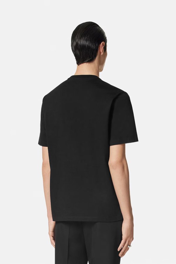 画像5: 【 20%OFF セール144,100円→115,280円】 VERSACE ヴェルサーチ Tシャツ 刺繍入り ヴェルサーチェ ワイルド スタンプ {1013302-1A12441_1B000-BDA} (5)