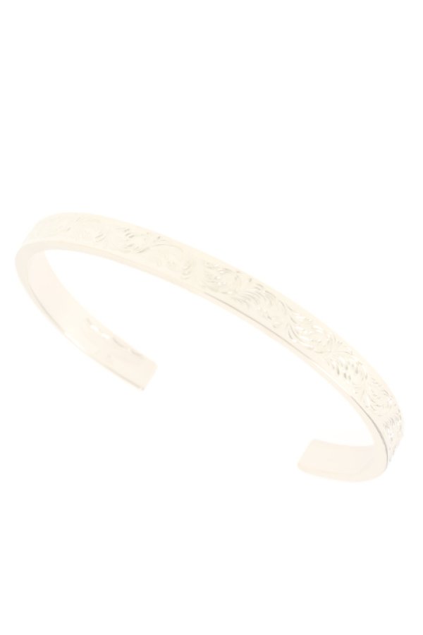 画像1:  {SOLD} Taro Washimi タロウ ワシミ 鷲見太郎 K18 Ｍ arabesque design 5mm bangle {WT-BRACELET-119-BJS}  :1ADB5M-YG-F  (1)