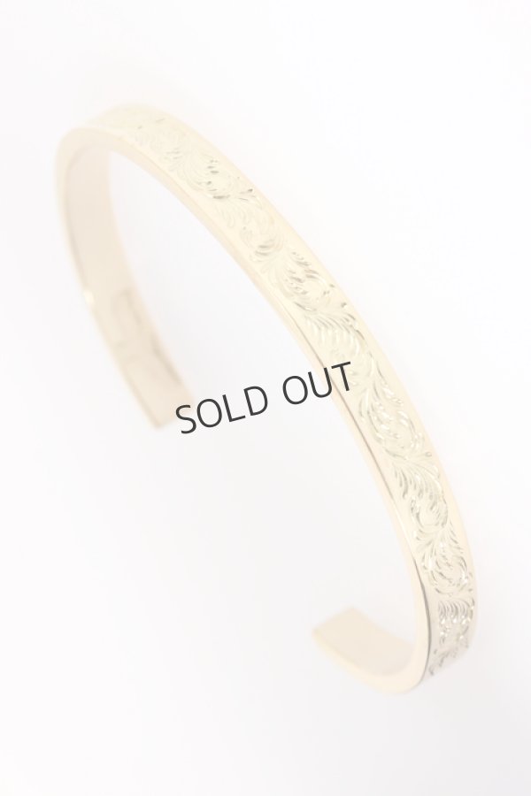 画像2: {SOLD}Taro Washimi タロウ ワシミ 鷲見太郎 K18 M arabesque design 5mm bangle{WT-BRACELET-119-BJS} (2)