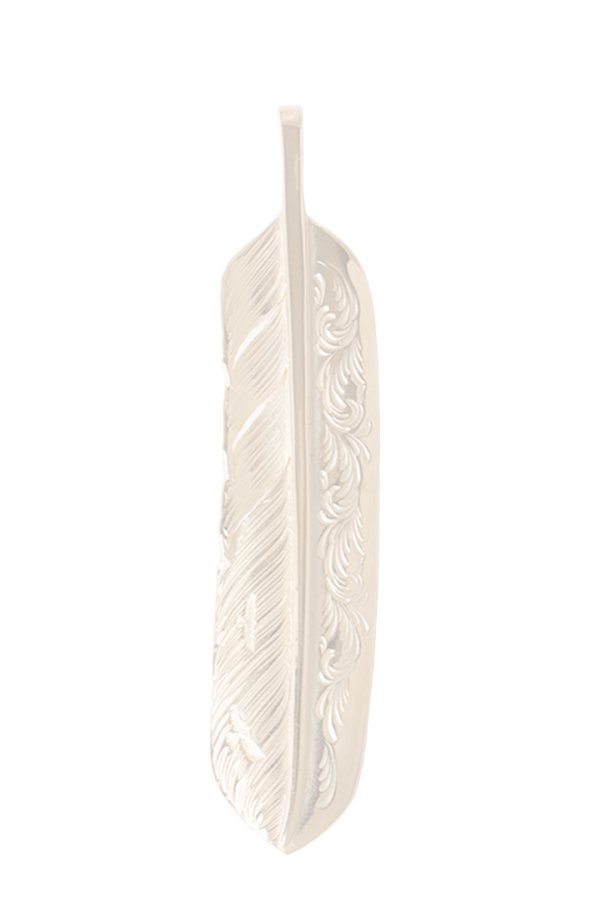 画像1:  {SOLD} Taro Washimi タロウ ワシミ 鷲見太郎 L K18 arabesque flight feather 02 {WT-202511_04-BEA}  :1AFFL02-YG-F  (1)