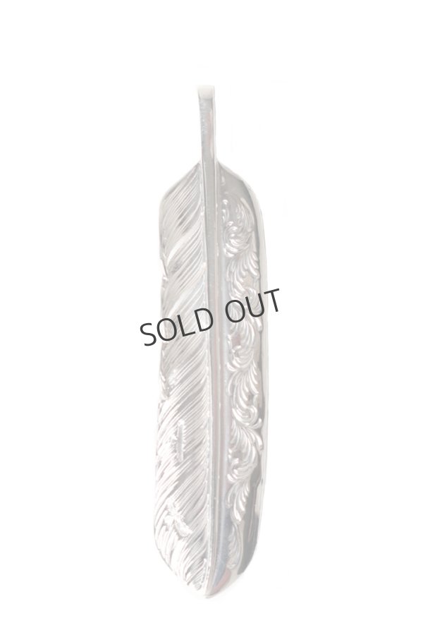 画像1: Taro Washimi タロウ ワシミ 鷲見太郎 L arabesque flight feather 02{-BES}{E-31} (1)