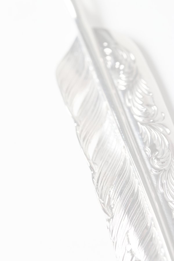 画像5:  {SOLD} Taro Washimi タロウ ワシミ 鷲見太郎 L arabesque flight feather 02 {-BES}  {E-31}  :1AFFL02-F  (5)