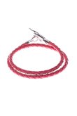 画像2: {SOLD}Taro Washimi タロウ ワシミ 鷲見太郎 eagle eg-05/925 RED Leather bracelet{-BCS} (2)