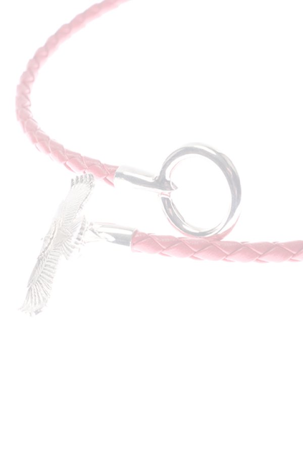 画像4:  {SOLD} Taro Washimi タロウ ワシミ 鷲見太郎 eagle eg-05/925 RED Leather bracelet {-BCS}  :1E5LB-SV-RD-F  (4)