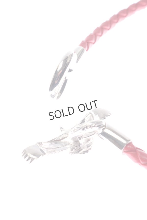 画像5: {SOLD}Taro Washimi タロウ ワシミ 鷲見太郎 eagle eg-05/925 RED Leather bracelet{-BCS} (5)