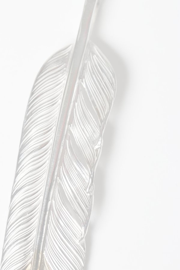 画像3:  {SOLD} Taro Washimi タロウ ワシミ 鷲見太郎 L flight feather K18 top 01 {-BES}  {E-42}  :1FFL01-TYG-F  (3)