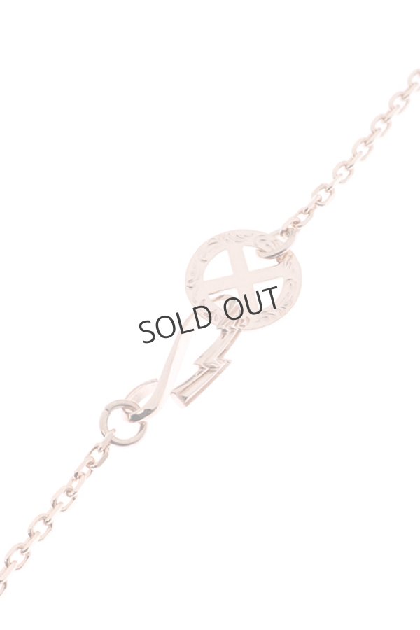 画像2: {SOLD}Taro Washimi タロウ ワシミ 鷲見太郎 all K18 PG thunder hook medicine wheel chain K 50cm{-BJS} (2)