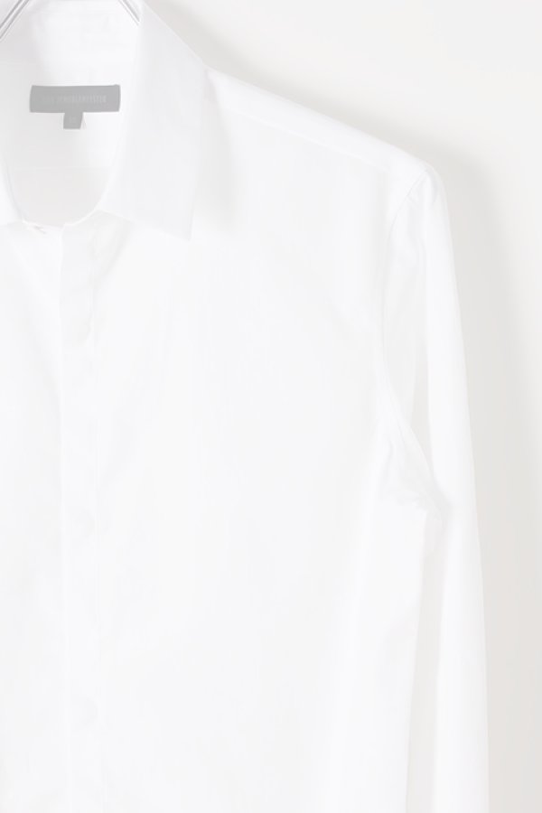 画像2:   ANN DEMEULEMEESTER アンドゥムルメステール SHIRT BYRON WHITE {2007-3600-128-001-WHT-BJS}  :20073600128-WH-XS  (2)