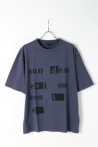 画像1: {SOLD}ANN DEMEULEMEESTER アンドゥムルメステール T-SHIRT JERRY INDIGO+PRINT{2007-3801-226-059-BLU-BJS} (1)