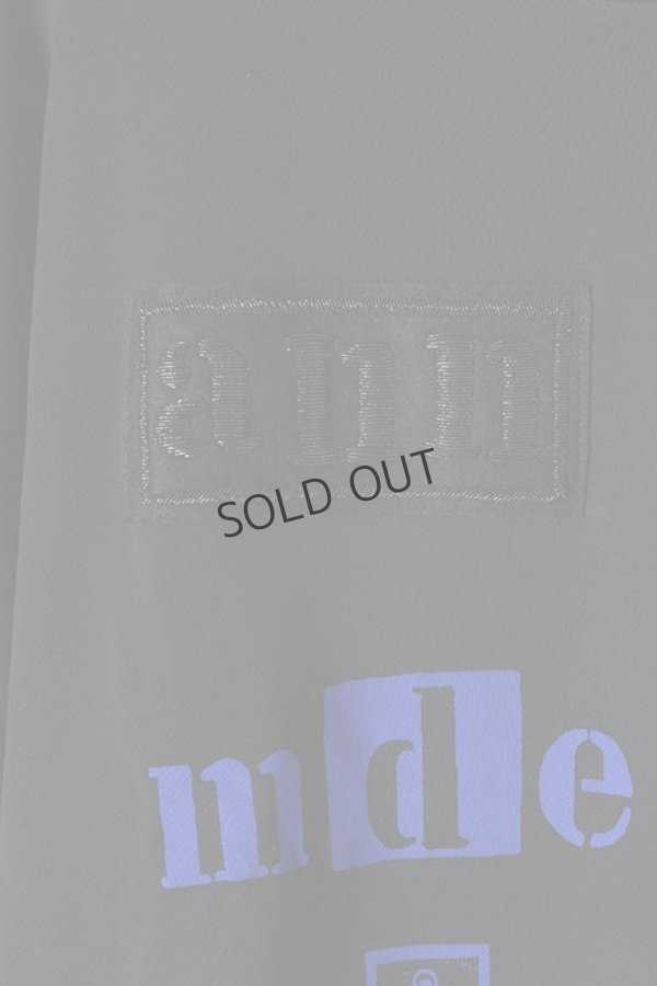 画像4: {SOLD}ANN DEMEULEMEESTER アンドゥムルメステール SWEATER TRIKOT BLACK+BADGE+PRINT INDIGO{2007-3803-238-099-BLK-BJS} (4)