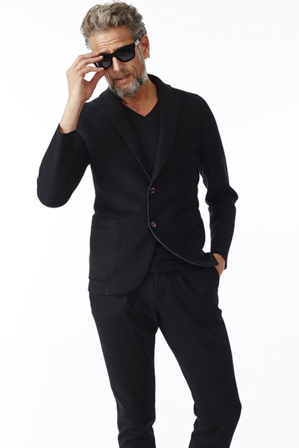 画像6: 【 30%OFF セール74,800円→52,360円】 1piu1uguale3 ウノピゥウノウグァーレトレ WOOL BONDING KNIT by ITALY Lanificio ROMA TPS 2B JKT{MRB161-WOA002-99/95-AFA} (6)