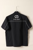 画像6: 【24SS新作】CPG GOLF シーピージーゴルフ ロゴパイピングつきモックネックシャツ{-BDS} (6)
