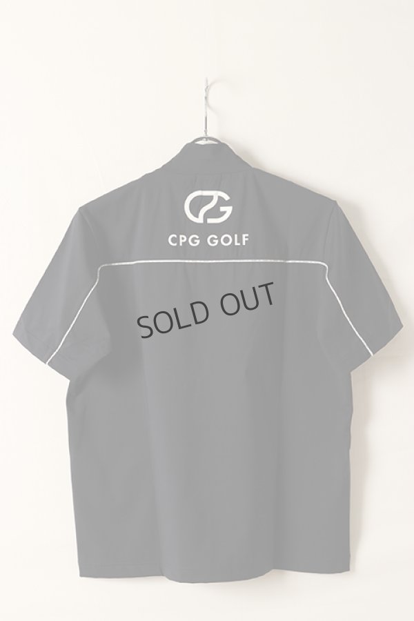 画像6: {SOLD}CPG GOLF シーピージーゴルフ ロゴパイピングつきモックネックシャツ{-BDS} (6)