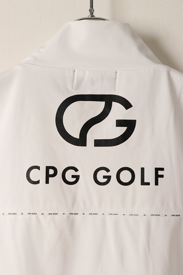 画像5: CPG GOLF シーピージーゴルフ ロゴパイピングつきモックネックシャツ{-BDS} (5)