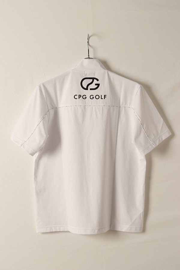 画像6: CPG GOLF シーピージーゴルフ ロゴパイピングつきモックネックシャツ{-BDS} (6)