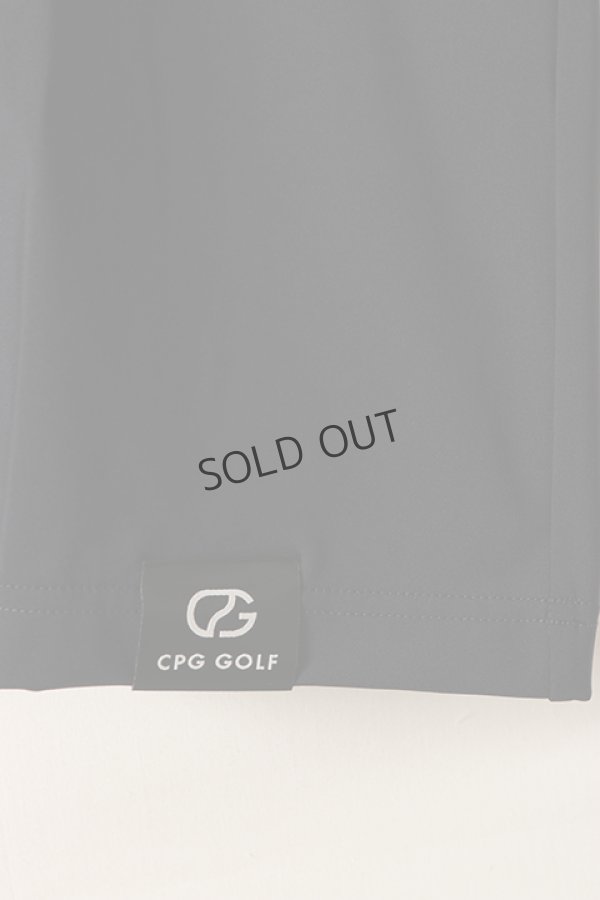画像4: {SOLD}CPG GOLF シーピージーゴルフ ロゴパイピングつきモックネックシャツ{-BDS} (4)