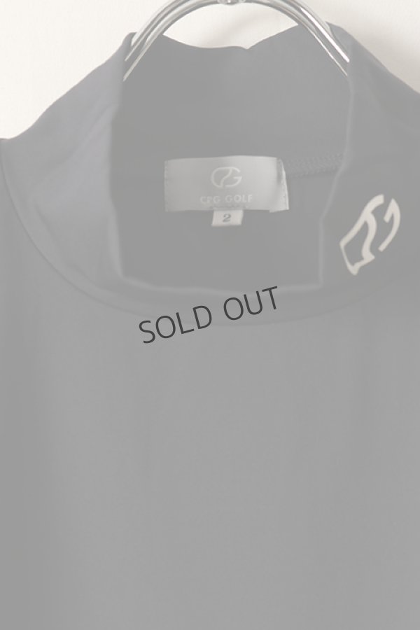 SOLD}CPG GOLF シーピージーゴルフ ロゴパイピングつきモック