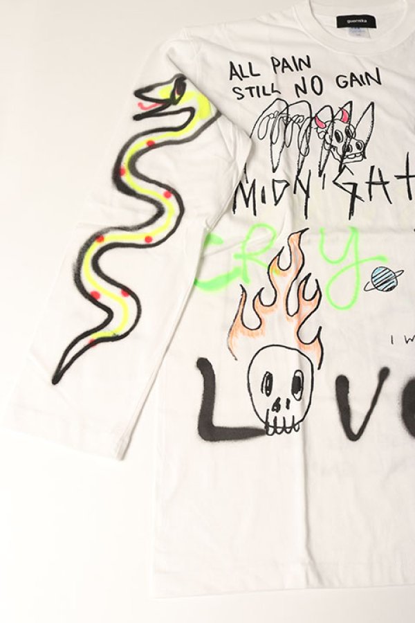 画像4: guernika ゲルニカ Paint Longsleeve T{-BDA}{E-} (4)