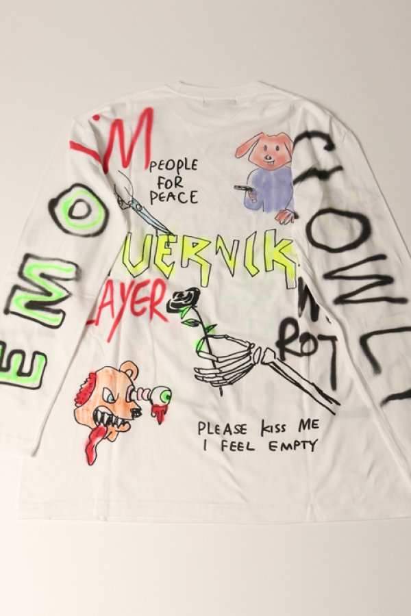 画像5: guernika ゲルニカ Paint Longsleeve T{-BDA}{E-} (5)