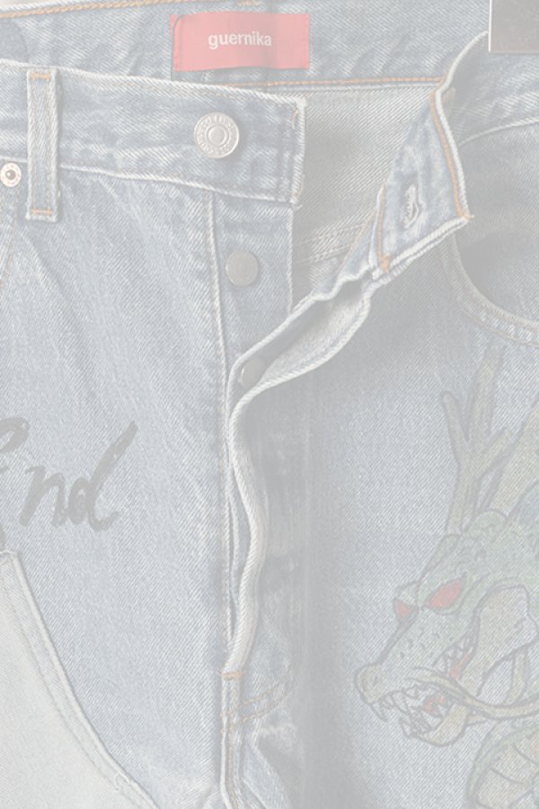 画像3:   guernika ゲルニカ Denim Pants (Mixed Media){-BDA}{E-} (3)