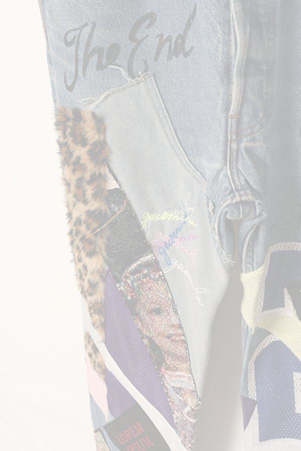 画像4:   guernika ゲルニカ Denim Pants (Mixed Media){-BDA}{E-} (4)