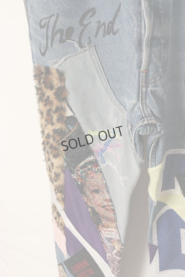 画像4: {SOLD}guernika ゲルニカ Denim Pants (Mixed Media){-BDA}{E-} (4)