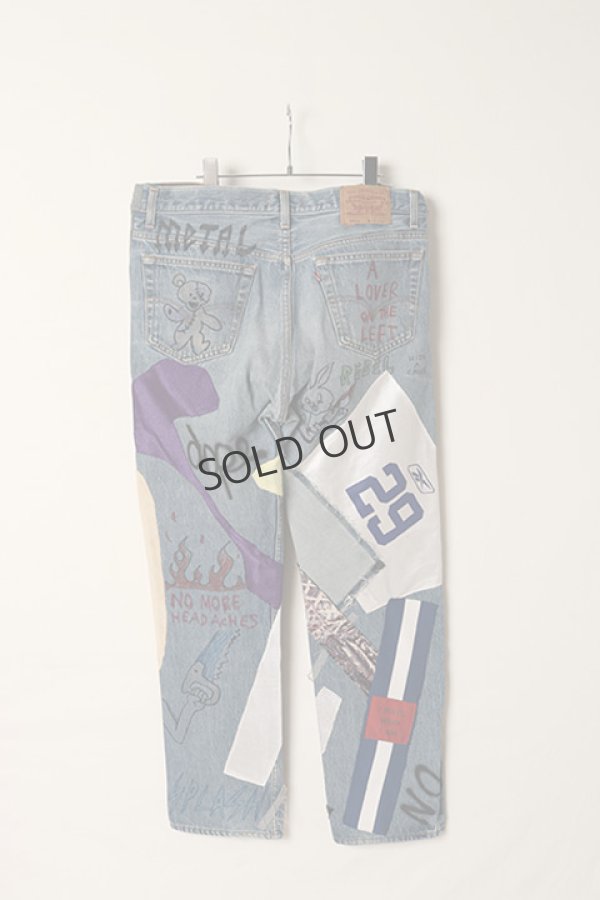 画像6: {SOLD}guernika ゲルニカ Denim Pants (Mixed Media){-BDA}{E-} (6)