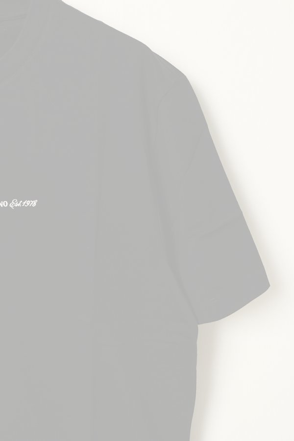 画像4:   VERSACE ヴェルサーチ 刺繍入り メドゥーサ ミラノ Tシャツ {1013302-1A11054_1B000-BDA}  :1A11054-1B000  (4)