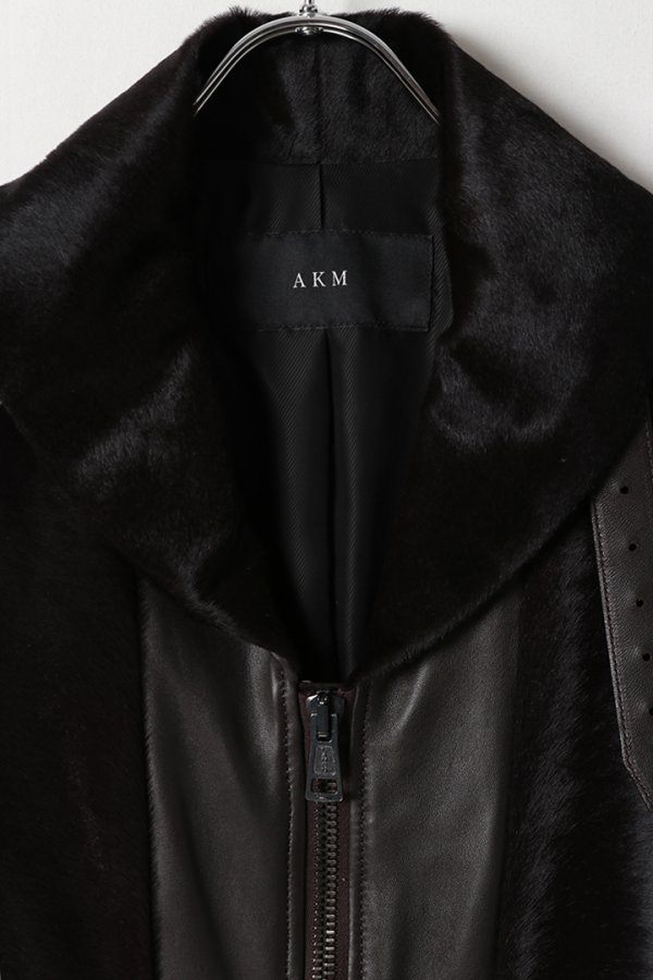 画像2: 【 30%OFF セール385,000円→269,500円】 AKM エイケイエム UNBORN CALF/LAMB GRIZZLY{-ADA} (2)
