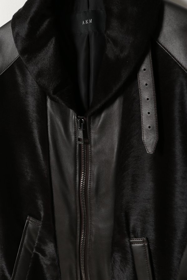 画像3: 【 30%OFF セール385,000円→269,500円】 AKM エイケイエム UNBORN CALF/LAMB GRIZZLY{-ADA} (3)