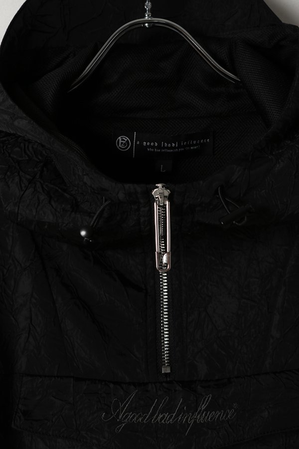 画像2: 【 20%OFF セール31,900円→25,520円】 a good bad influence アグッドバッドインフルエンス WRINKLED ANORAK HOODIE{-BES} (2)