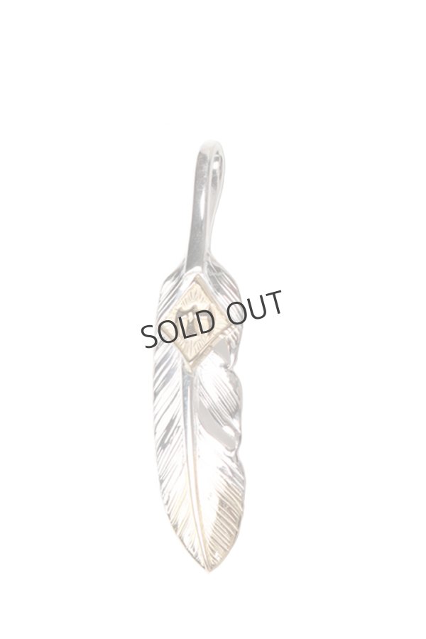 画像1: {SOLD}Taro Washimi タロウ ワシミ 鷲見太郎 S feather K18 top 01/M K18 eagle metal{-BES}{E-14}{E-36} (1)