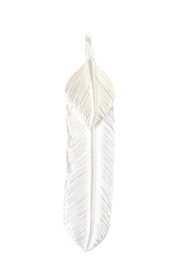 画像1:  {SOLD} Taro Washimi タロウ ワシミ 鷲見太郎 L flight feather 02/L K18 flight heart feather 02 {-BES}  {E-11}  :WT-202504_11-F  (1)