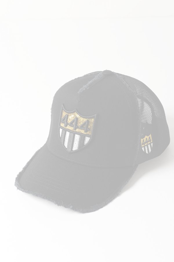 画像1:  {SOLD} YOSHINORI KOTAKE DESIGN ヨシノリコタケ メッシュキャップ YK3DSP-444-20 BLK BLK BLK/GLD/WHT {-BES}  :YK-BES-05-F  (1)
