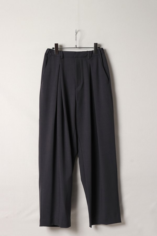 画像1: ekat エカット(UNISEX) DOUBLE TUCK WIDE PANTS{-BEA} (1)