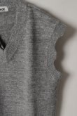 画像3: ekat エカット(UNISEX) DAMAGE LAYERED KNIT VEST{-BEA} (3)