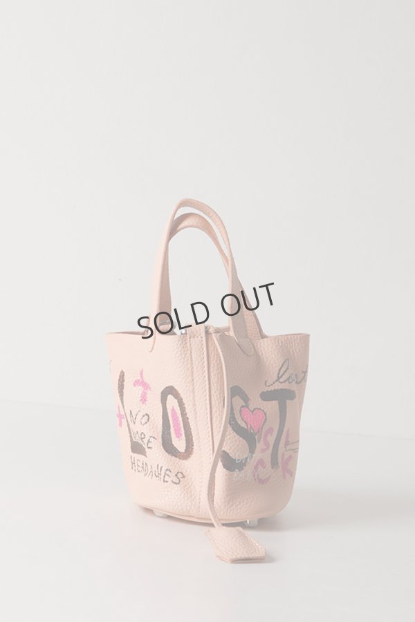 画像4: {SOLD}guernika ゲルニカ Cube Bag / size MINI / Peach pink{E-}{GR-MCB-1-BEA} (4)