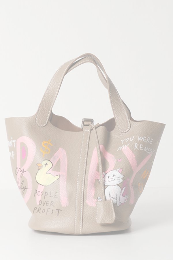 画像3:   guernika ゲルニカ Cube Bag / size L / Beige{E-}{GR-CB-1-BEA} (3)