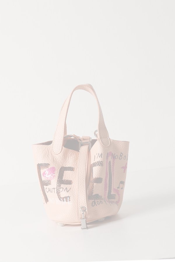 画像2:   guernika ゲルニカ Cube Bag / size MINI / Peach pink{E-}{GR-MCB-1-BEA} (2)